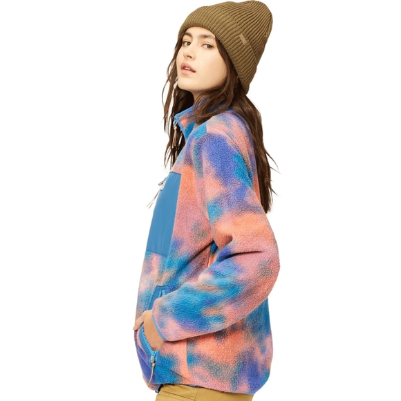 S O L D🏷️NEW Billabong Women's Fleece Zip-up (multicolour, size S) - Picture 2 of 6